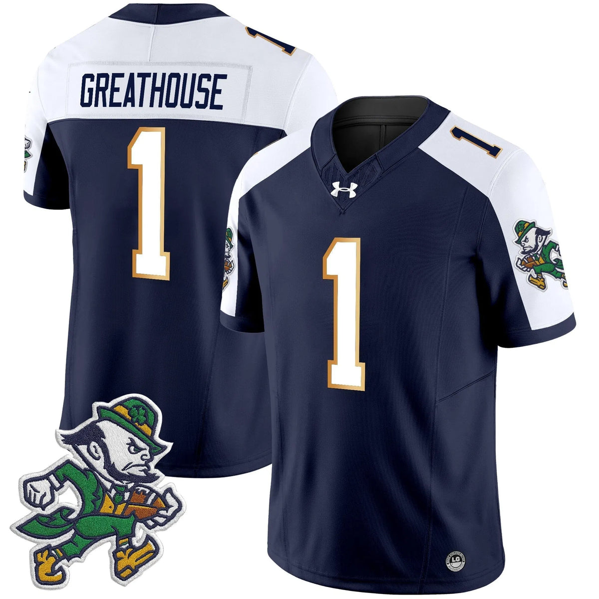 Personalized NDFI 2026 'Gridiron Leprechaun Edition' Vapor Limited Jersey - Alternate / Jaden Greathouse Stitched