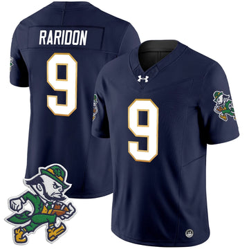 Personalized NDFI 2026 'Gridiron Leprechaun Edition' Vapor Limited Jersey - Navy / Eli Raridon Stitched