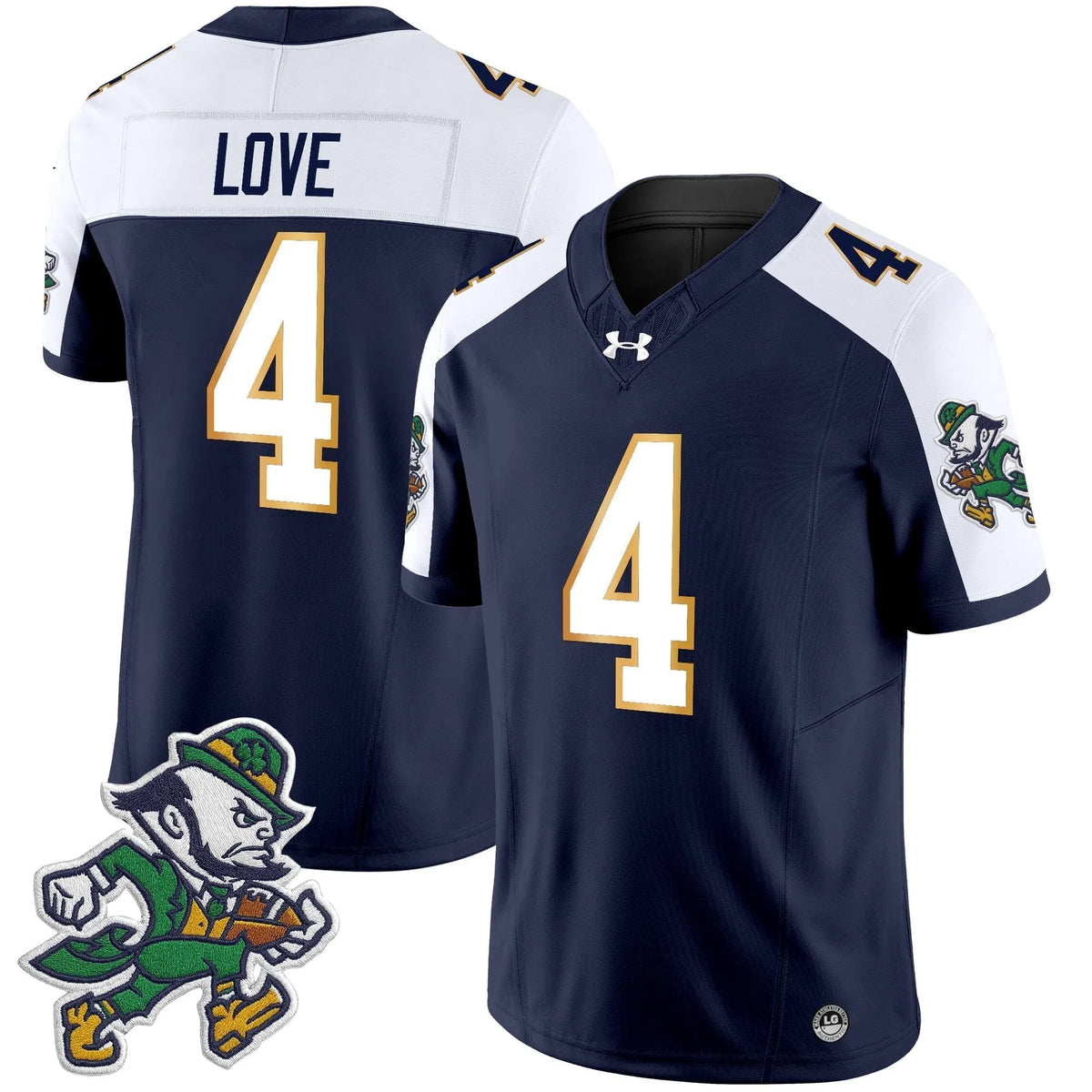 Personalized NDFI 2026 'Gridiron Leprechaun Edition' Vapor Limited Jersey - Alternate / Jeremiyah Love Stitched