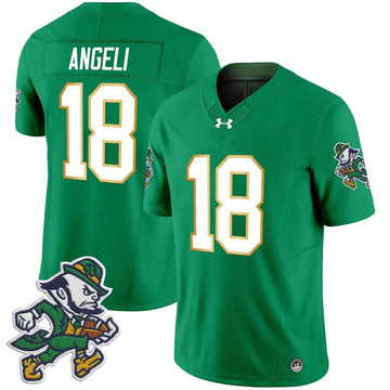 Personalized NDFI 2026 'Gridiron Leprechaun Edition' Vapor Limited Jersey - Green / Steve Angeli Stitched