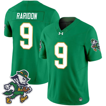 Personalized NDFI 2026 'Gridiron Leprechaun Edition' Vapor Limited Jersey - Green / Eli Raridon Stitched