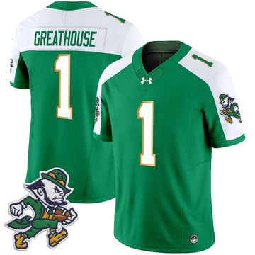 Personalized NDFI 2026 'Gridiron Leprechaun Edition' Vapor Limited Jersey - Green Alternate / Jaden Greathouse Stitched