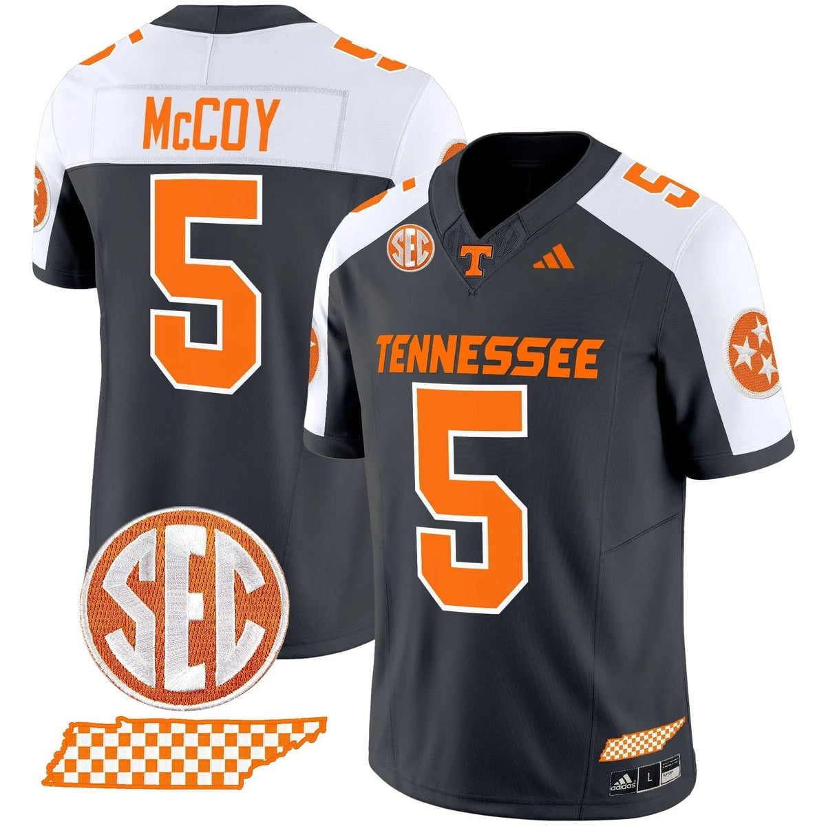 Personalized TV 2026 Vapor Limited Jersey V2 - Grey Alternate / Bru McCoy Stitched