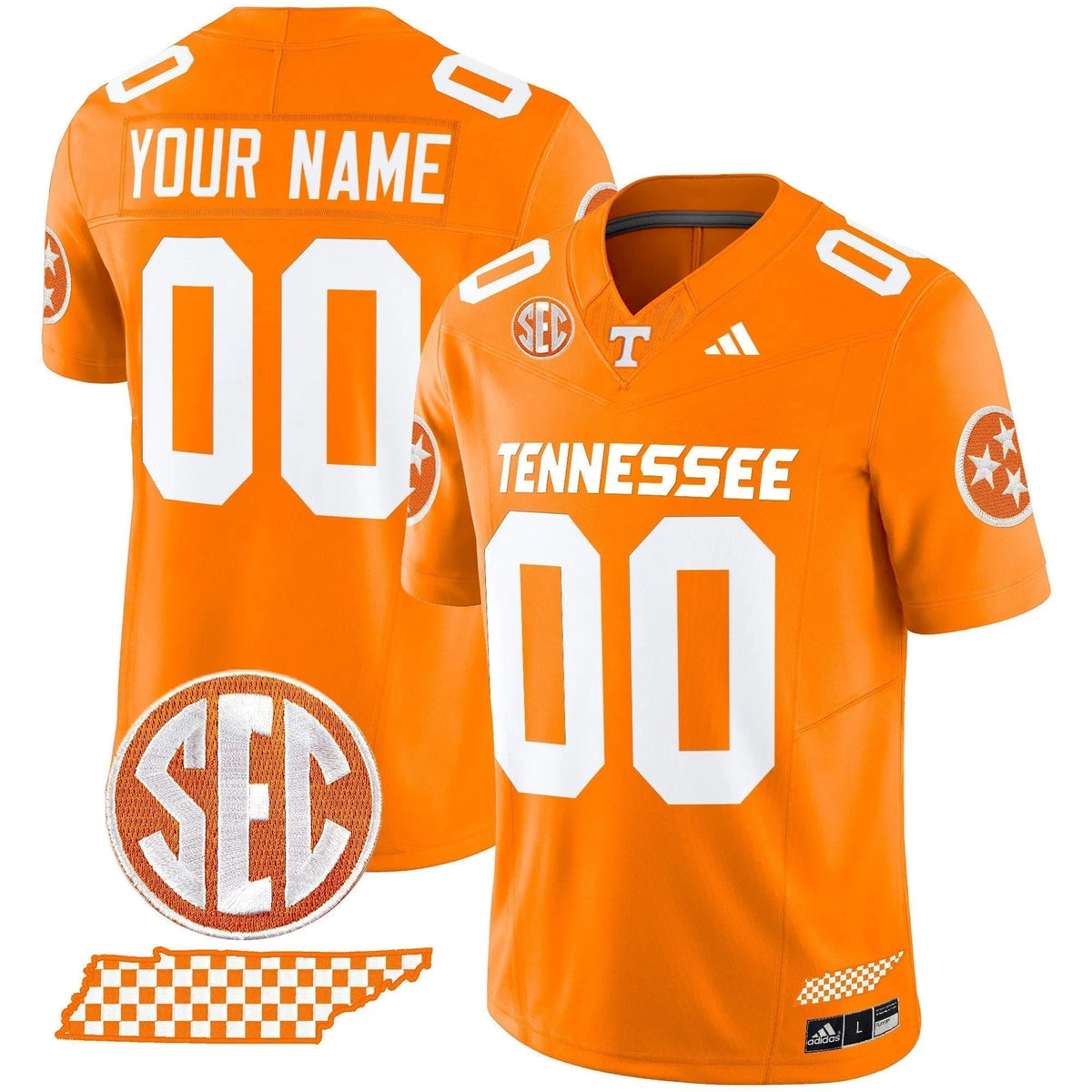 Personalized TV 2026 Vapor Limited Custom Jersey V2 - Orange Stitched