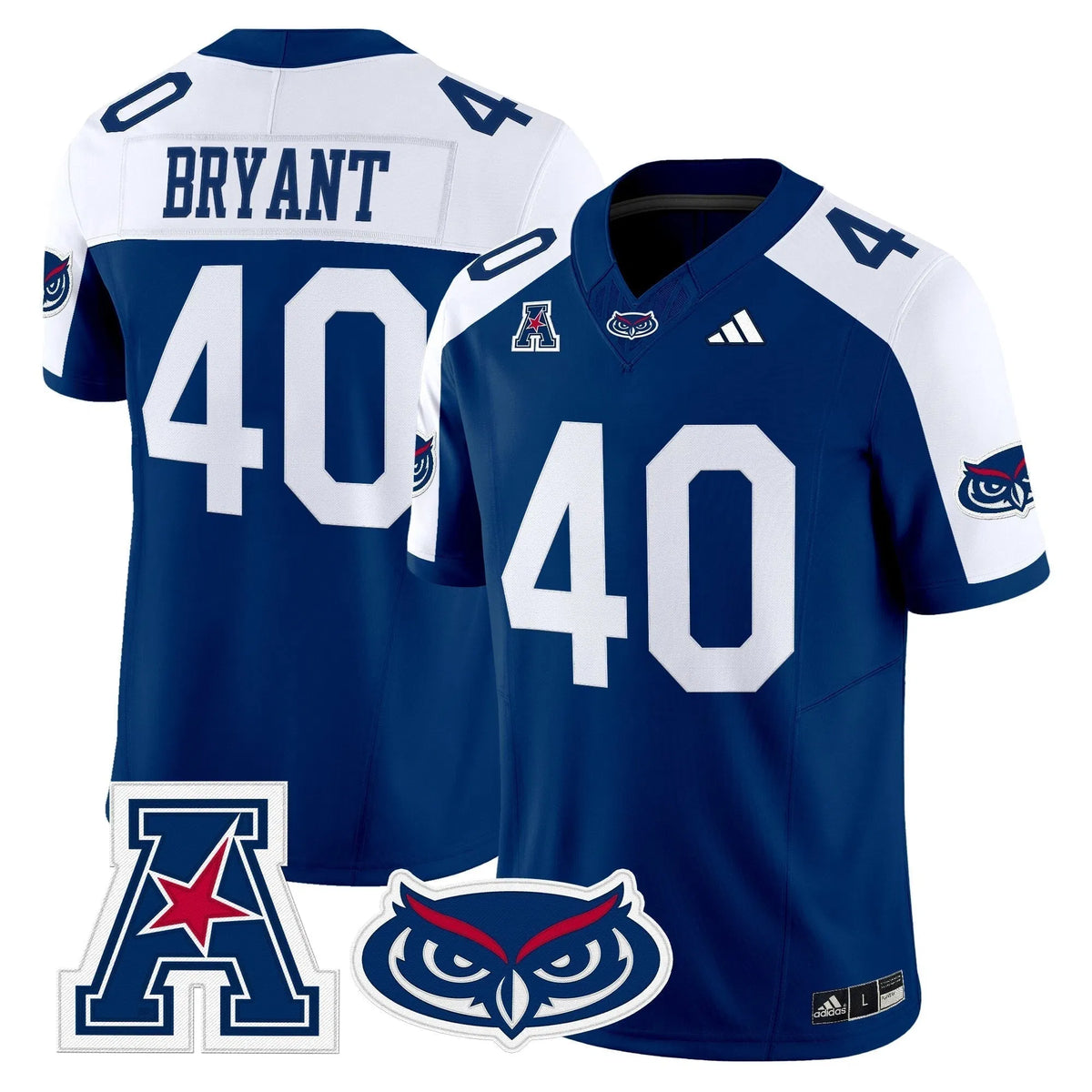 Personalized Florida Atlantic Owls 2026 Vapor Limited Jersey - Blue Alternate / Harrison Bryant Stitched