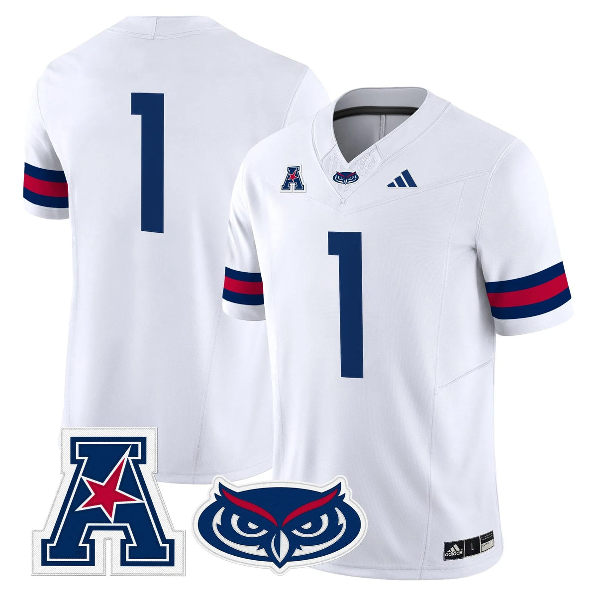 Personalized Florida Atlantic Owls 2026 Vapor Limited Jersey - White / #1 Team Stitched