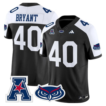 Personalized Florida Atlantic Owls 2026 Vapor Limited Jersey - Black Alternate / Harrison Bryant Stitched