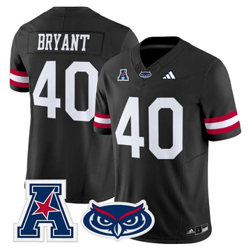 Personalized Florida Atlantic Owls 2026 Vapor Limited Jersey - Black / Harrison Bryant Stitched