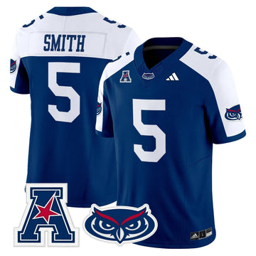 Personalized Florida Atlantic Owls 2026 Vapor Limited Jersey - Blue Alternate / Jabari Smith Stitched