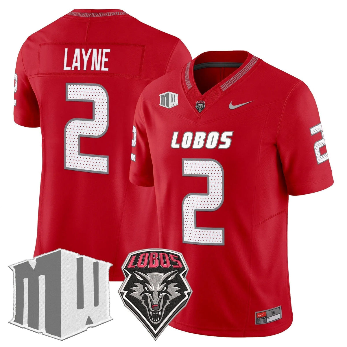 Personalized New Mexico Lobos 2026 Vapor Limited Jersey - Red / Jack Layne Stitched