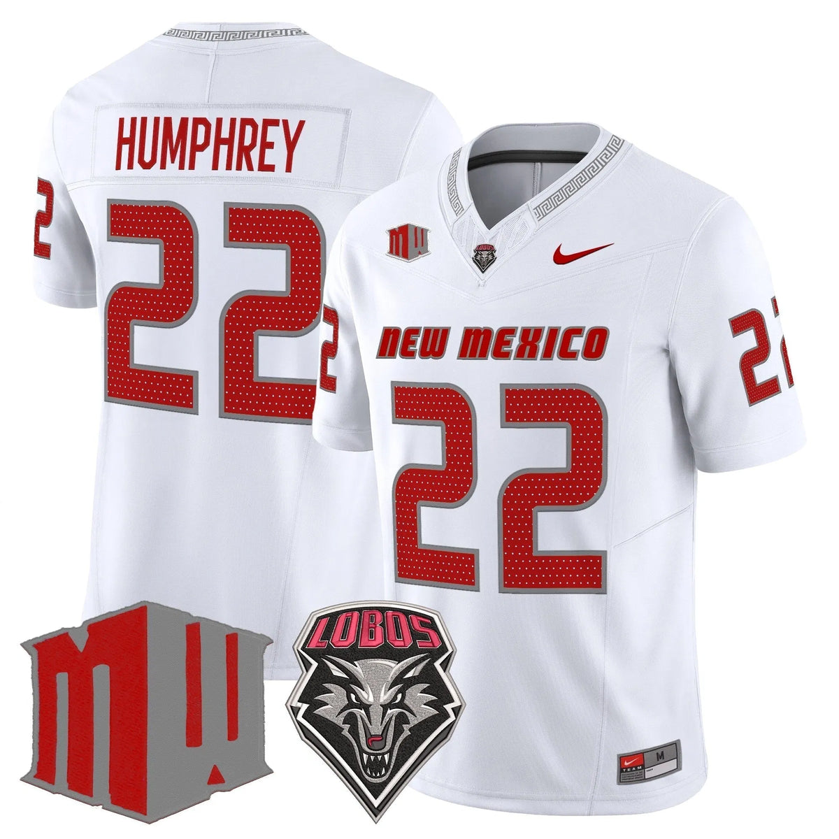 Personalized New Mexico Lobos 2026 Vapor Limited Jersey - White / Scottre Humphrey Stitched