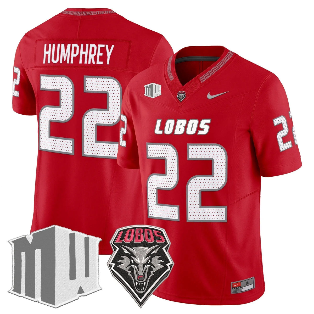 Personalized New Mexico Lobos 2026 Vapor Limited Jersey - Red / Scottre Humphrey Stitched