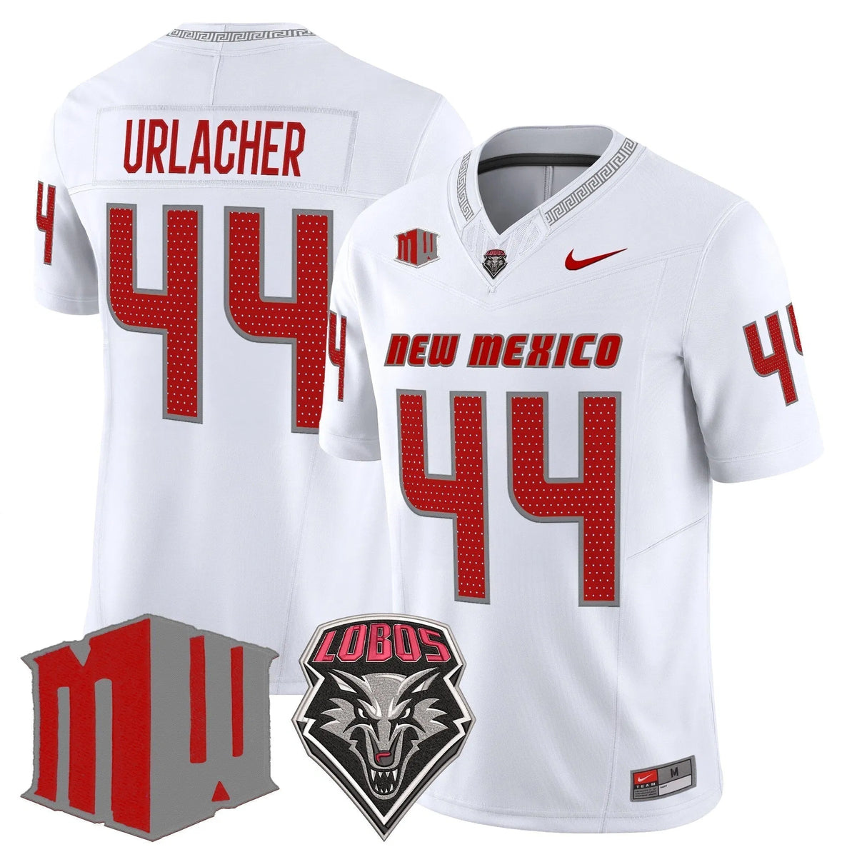 Personalized New Mexico Lobos 2026 Vapor Limited Jersey - White / Brian Urlacher Stitched