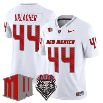 Personalized New Mexico Lobos 2026 Vapor Limited Jersey - White / Brian Urlacher Stitched