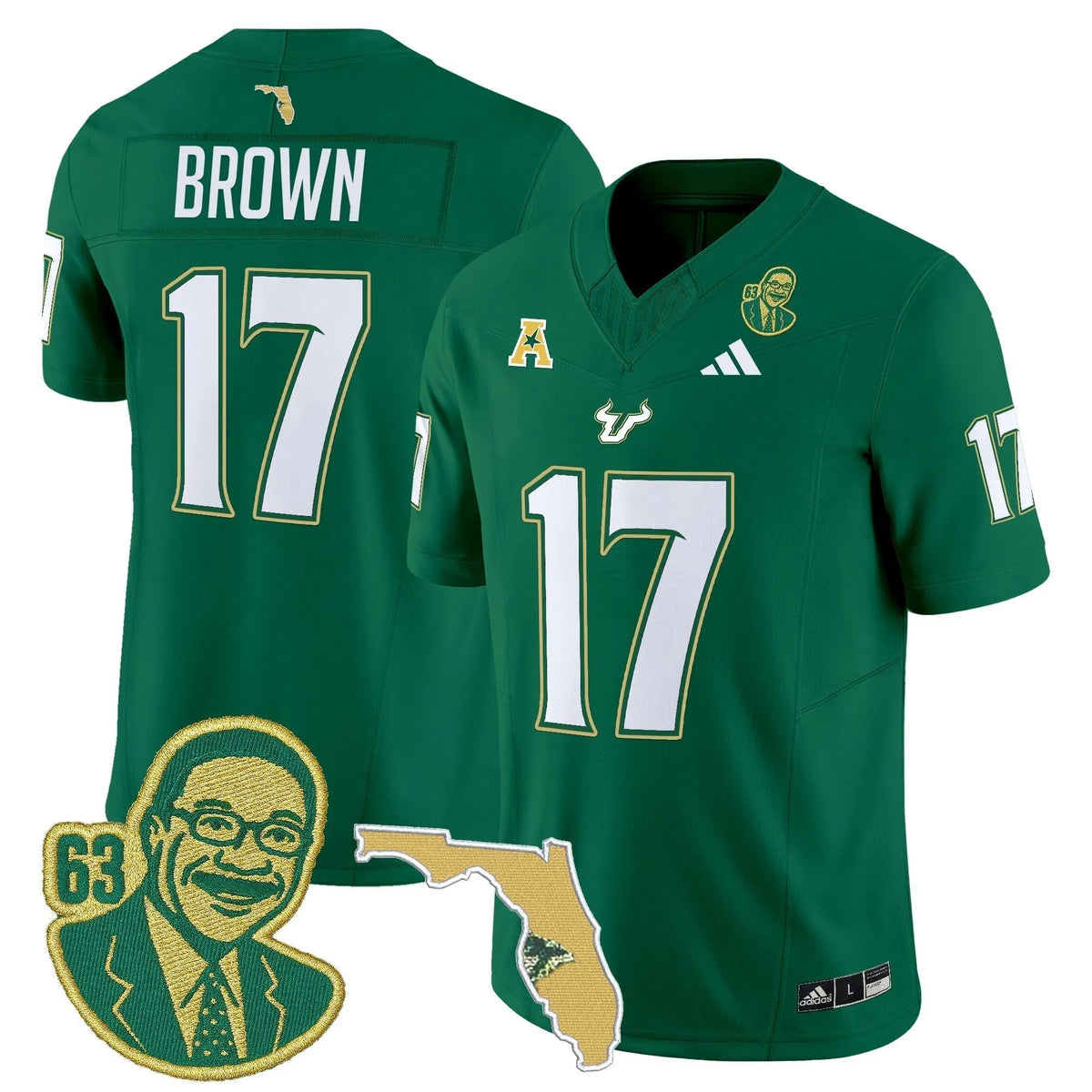 Personalized South Florida Bulls 'Lee Roy Selmon Legacy Edition' Vapor Limited Jersey - Green / Byrum Brown Stitched