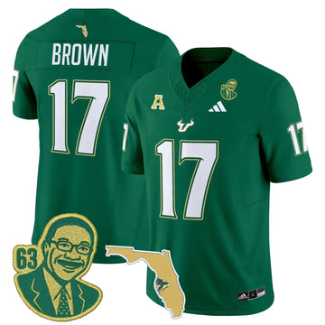 Personalized South Florida Bulls 'Lee Roy Selmon Legacy Edition' Vapor Limited Jersey - Green / Byrum Brown Stitched