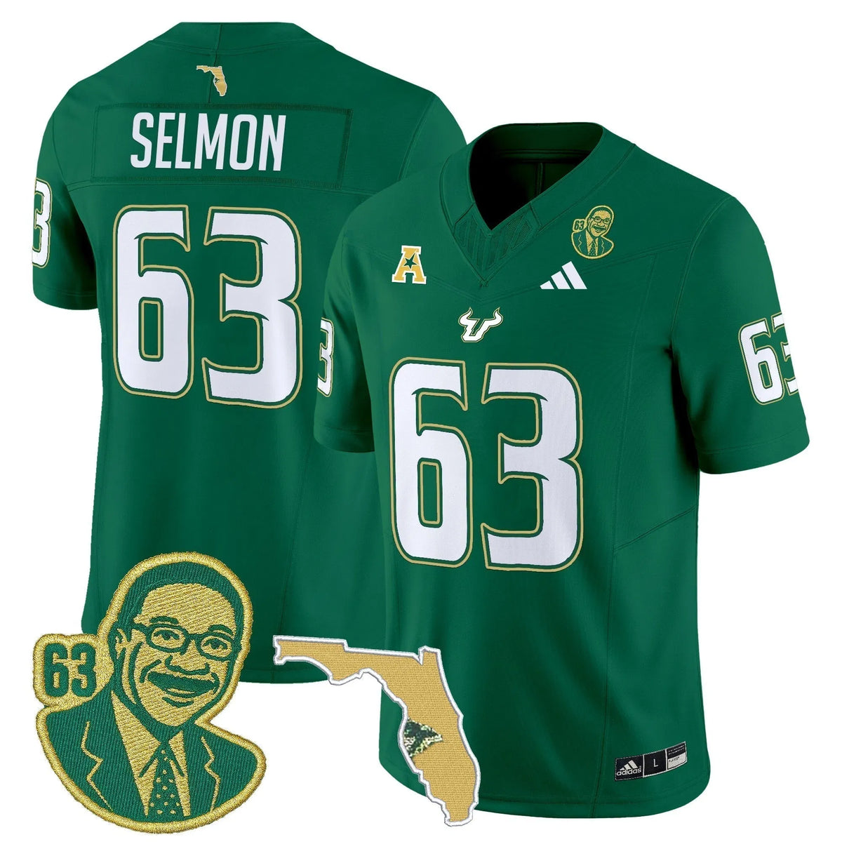 Personalized South Florida Bulls 'Lee Roy Selmon Legacy Edition' Vapor Limited Jersey - Green / Lee Roy Selmon Stitched