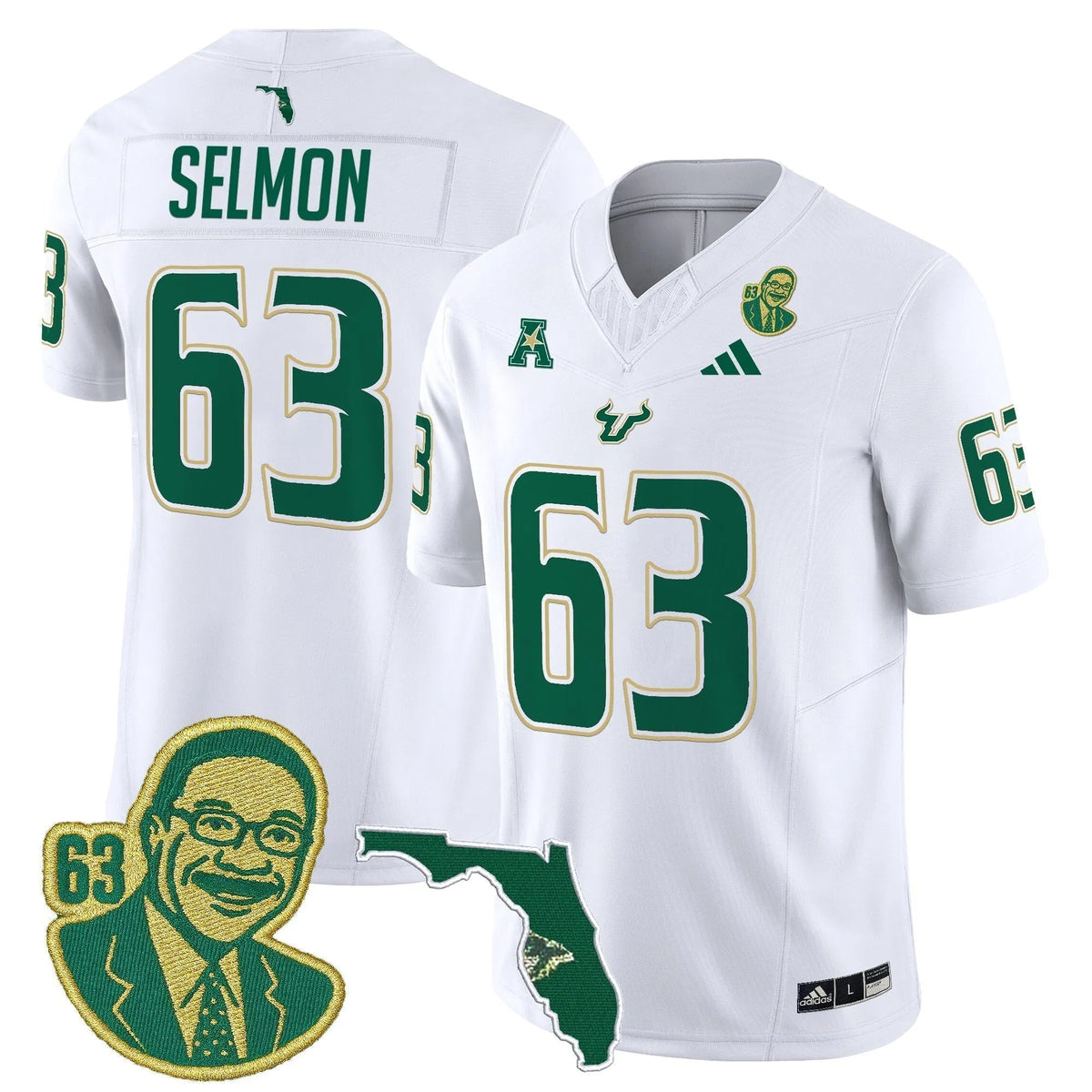 Personalized South Florida Bulls 'Lee Roy Selmon Legacy Edition' Vapor Limited Jersey - White / Lee Roy Selmon Stitched