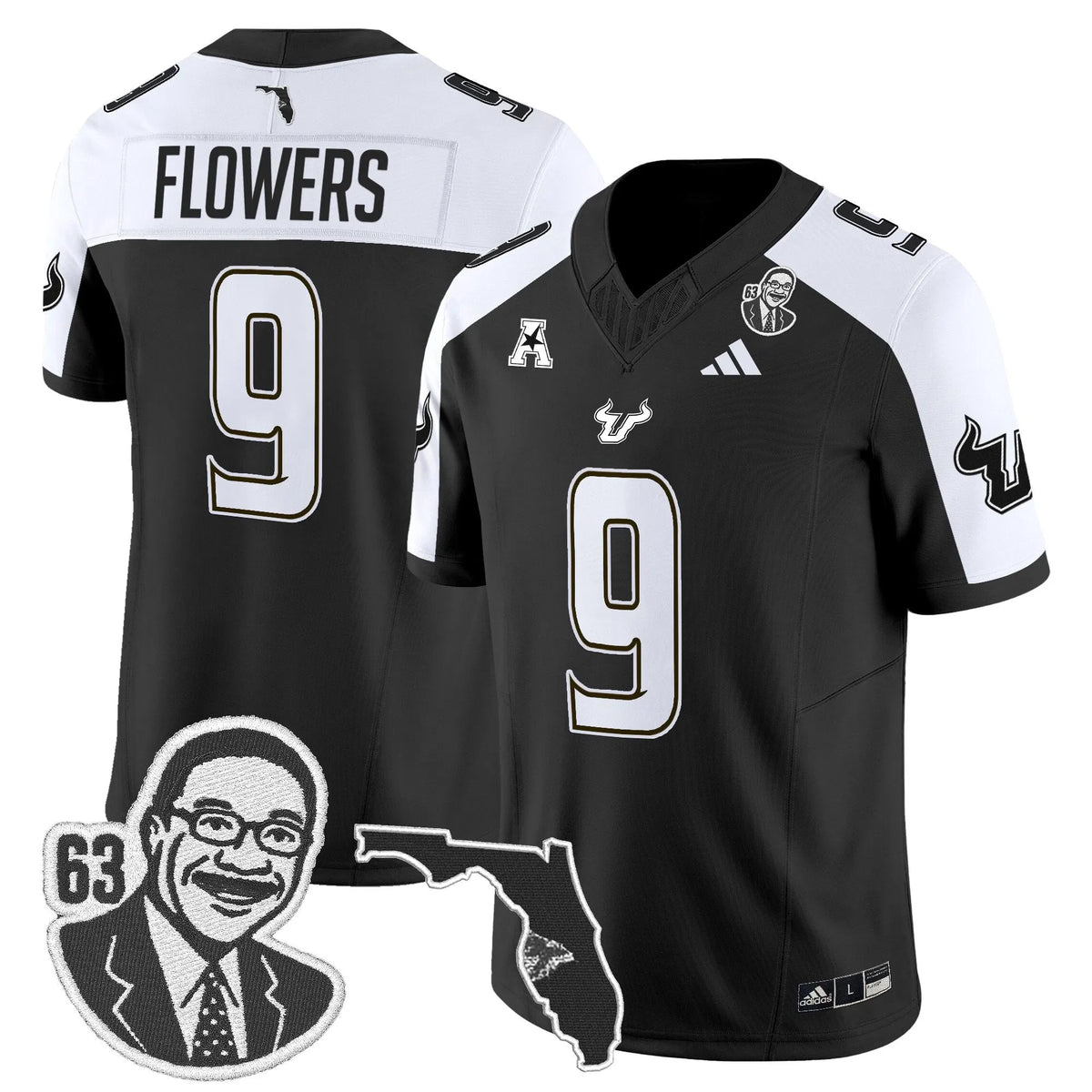 Personalized South Florida Bulls 'Lee Roy Selmon Legacy Edition' Vapor Limited Jersey - Black Alternate / Quinton Flowers Stitched