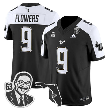 Personalized South Florida Bulls 'Lee Roy Selmon Legacy Edition' Vapor Limited Jersey - Black Alternate / Quinton Flowers Stitched