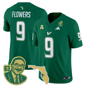 Personalized South Florida Bulls 'Lee Roy Selmon Legacy Edition' Vapor Limited Jersey - Green / Quinton Flowers Stitched