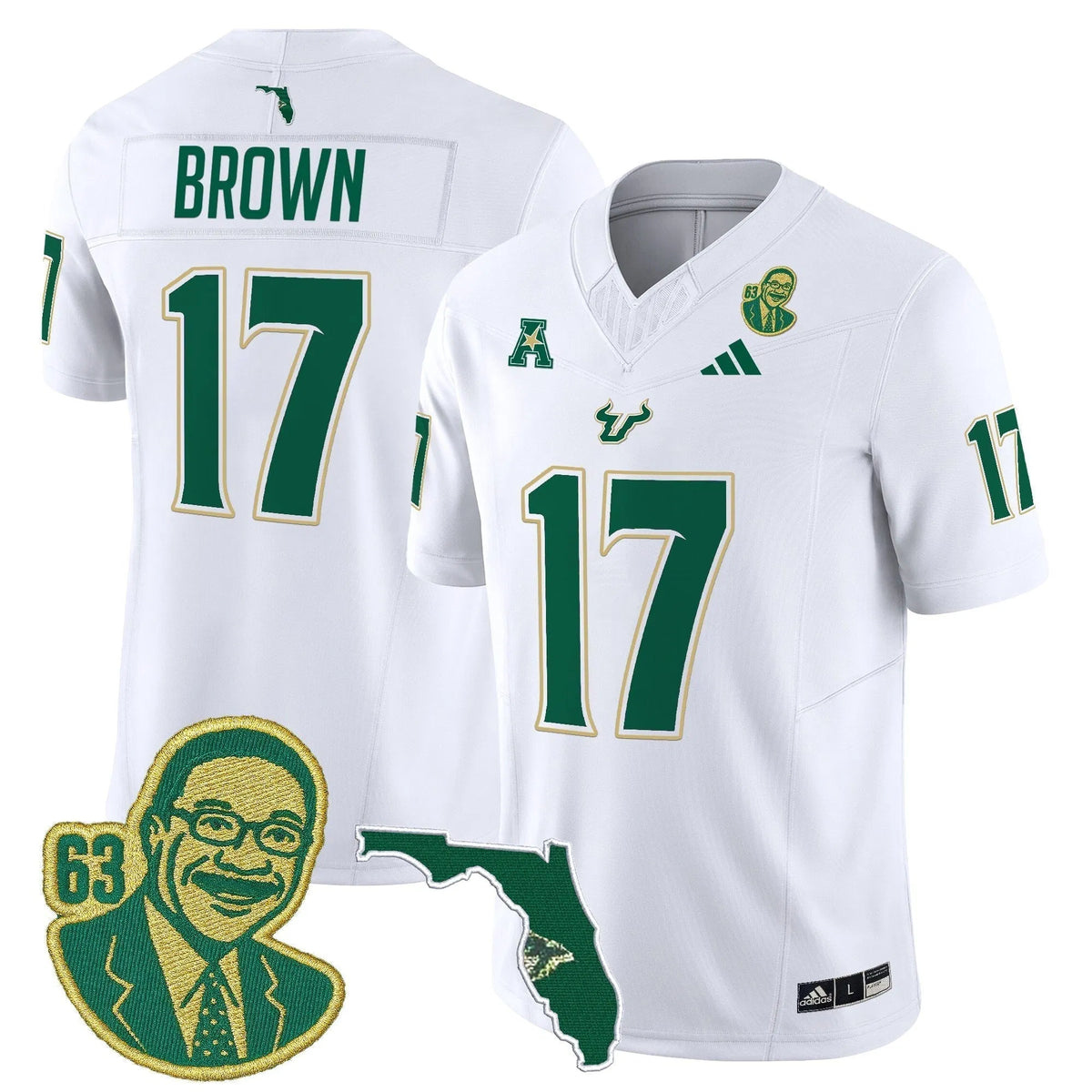 Personalized South Florida Bulls 'Lee Roy Selmon Legacy Edition' Vapor Limited Jersey - White / Byrum Brown Stitched
