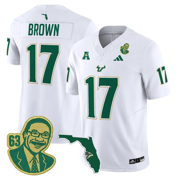 Personalized South Florida Bulls 'Lee Roy Selmon Legacy Edition' Vapor Limited Jersey - White / Byrum Brown Stitched