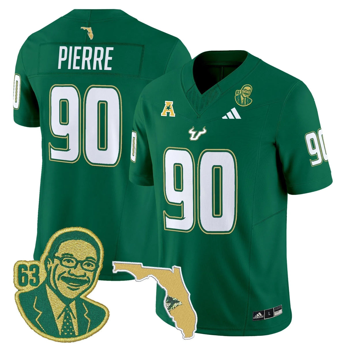 Personalized South Florida Bulls 'Lee Roy Selmon Legacy Edition' Vapor Limited Jersey - Green / Jason Pierre Stitched