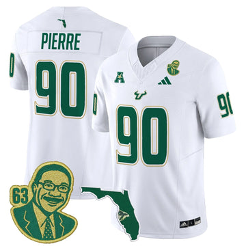 Personalized South Florida Bulls 'Lee Roy Selmon Legacy Edition' Vapor Limited Jersey - White / Jason Pierre Stitched