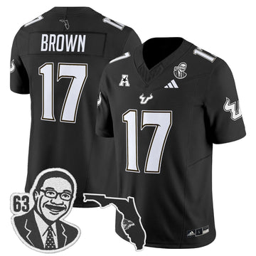 Personalized South Florida Bulls 'Lee Roy Selmon Legacy Edition' Vapor Limited Jersey - Black / Byrum Brown Stitched