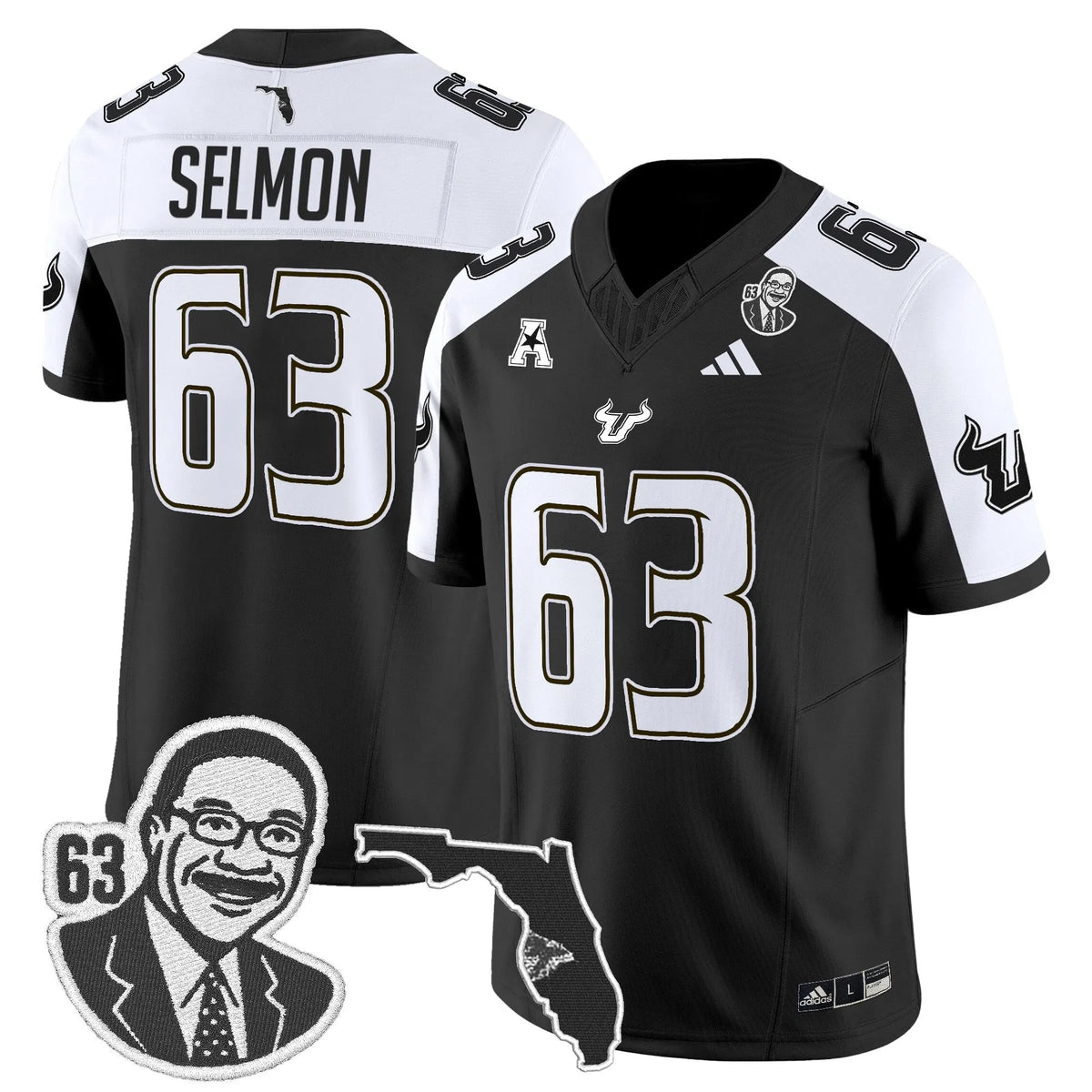 Personalized South Florida Bulls 'Lee Roy Selmon Legacy Edition' Vapor Limited Jersey - Black Alternate / Lee Roy Selmon Stitched