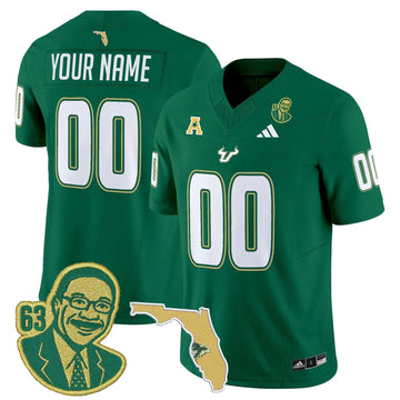 Personalized South Florida Bulls 'Lee Roy Selmon Legacy Edition' Vapor Limited Custom Jersey - Green Stitched