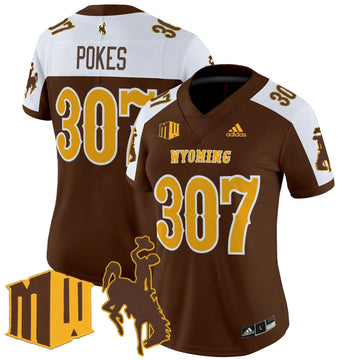 Personalized Women's WC 2026 Vapor Limited Jersey - Stitched - Brown Alternate / Pokes307 Stitched