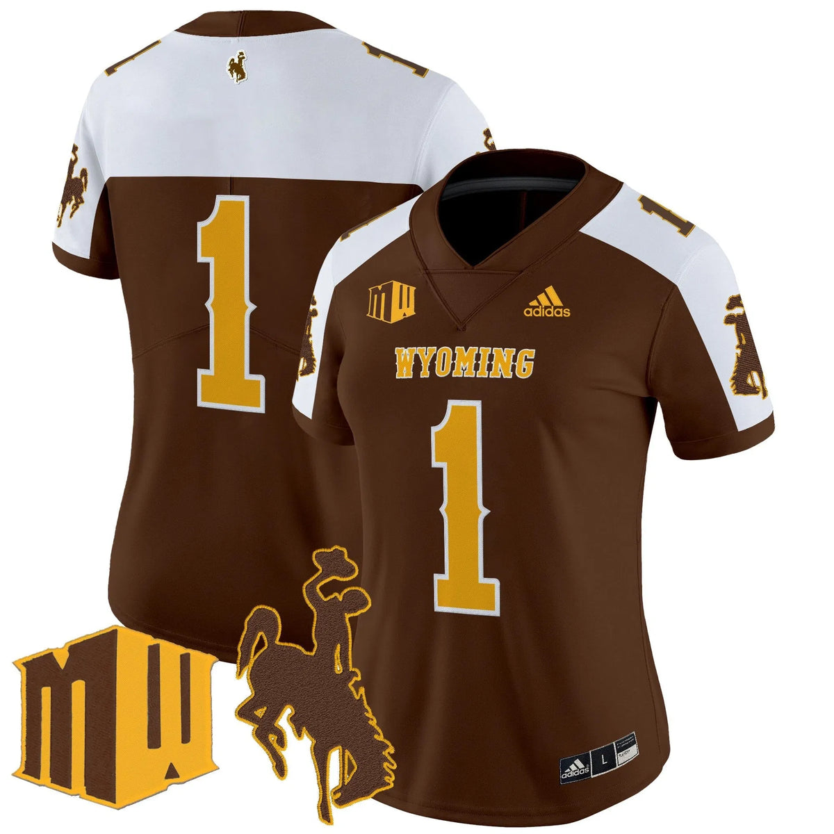 Personalized Women's WC 2026 Vapor Limited Jersey - Stitched - Brown Alternate / #1 Team Stitched