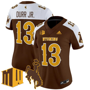 Personalized Women's WC 2026 Vapor Limited Jersey - Stitched - Brown Alternate / Chris Durr Jr. Stitched
