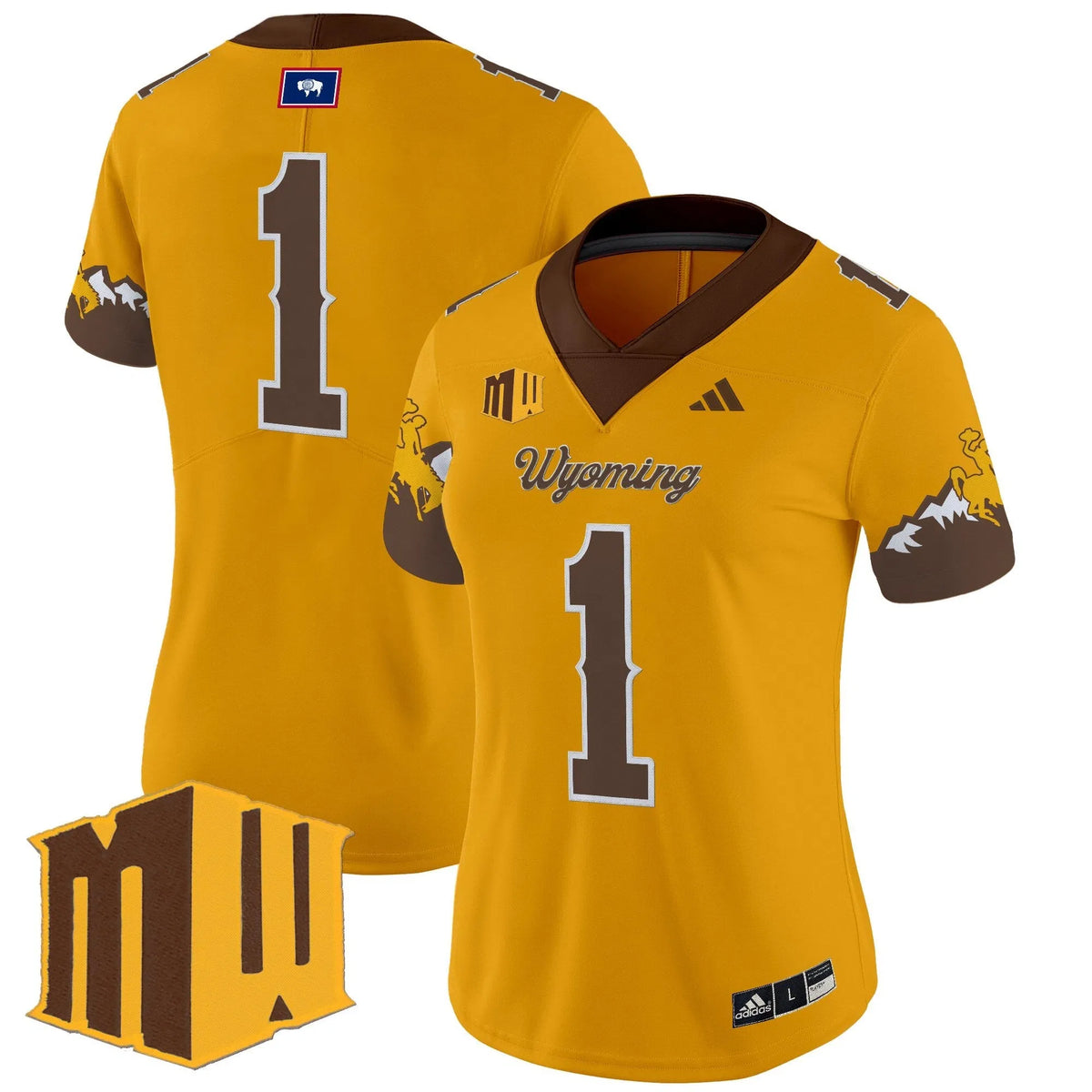 Personalized Women's WC 2026 Vapor Limited Jersey - Stitched - Gold Limited / #1 Team Stitched