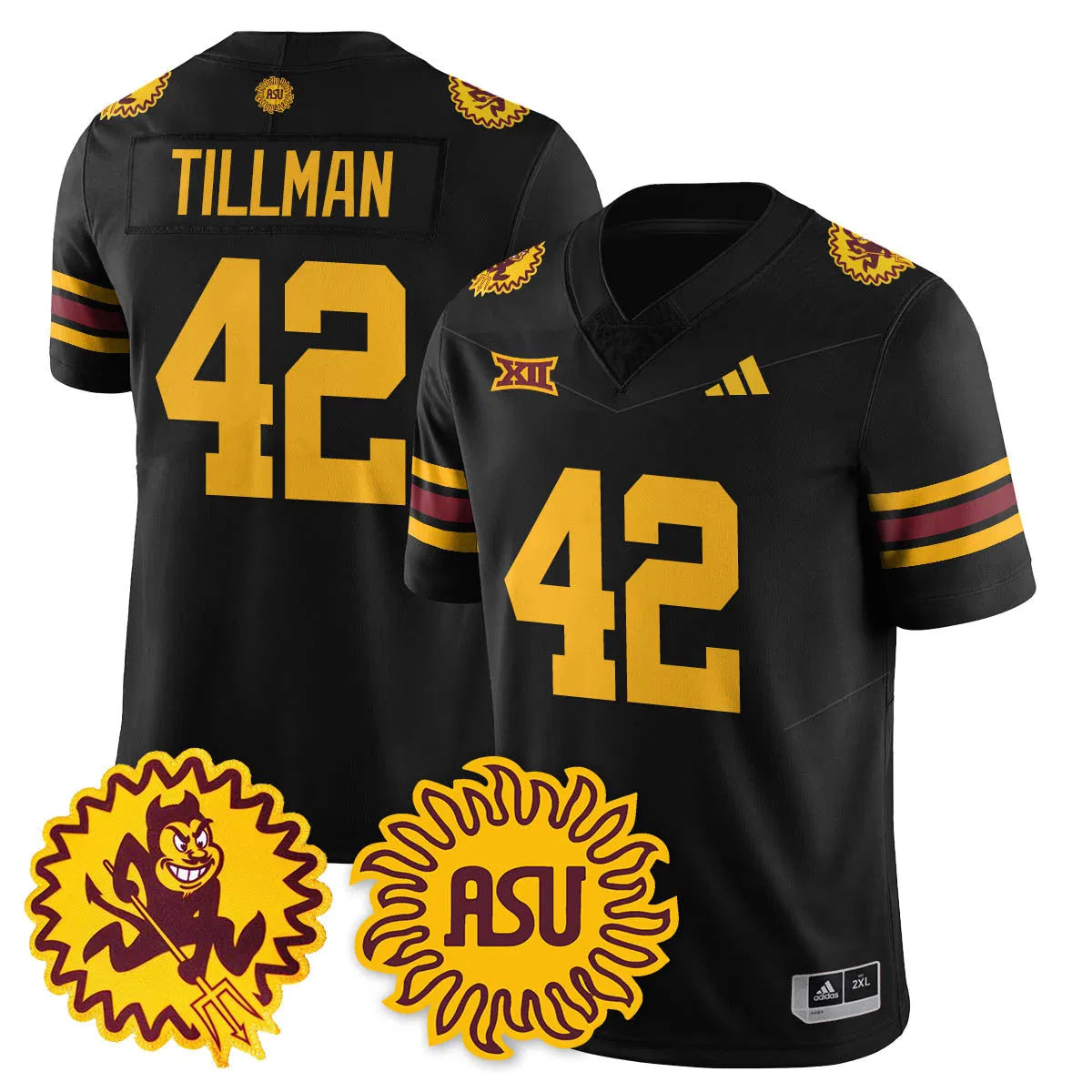 Personalized ASSD 1975 Throwback Uniform - Black / Pat Tillman Stitched