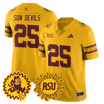 Personalized ASSD 1975 Throwback Uniform - Gold / Sun Devils Stitched