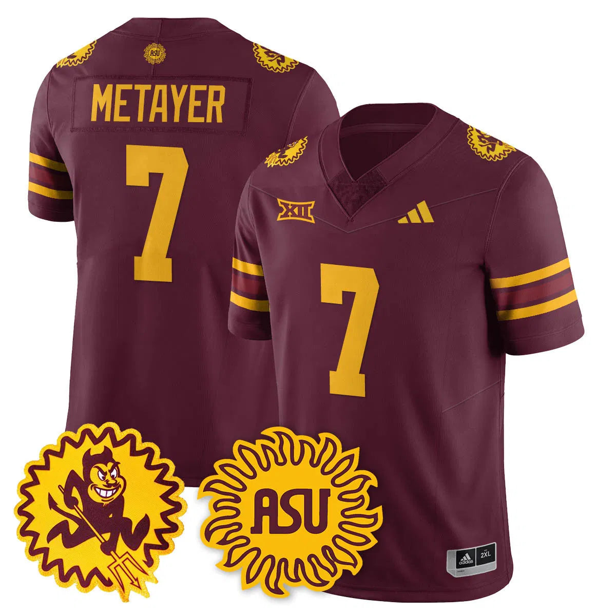 Personalized ASSD 1975 Throwback Uniform - Maroon / Chamon Metayer Stitched