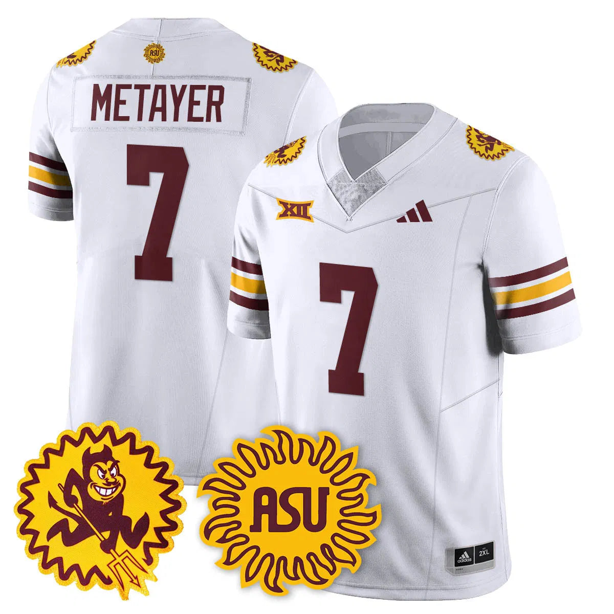 Personalized ASSD 1975 Throwback Uniform - White / Chamon Metayer Stitched