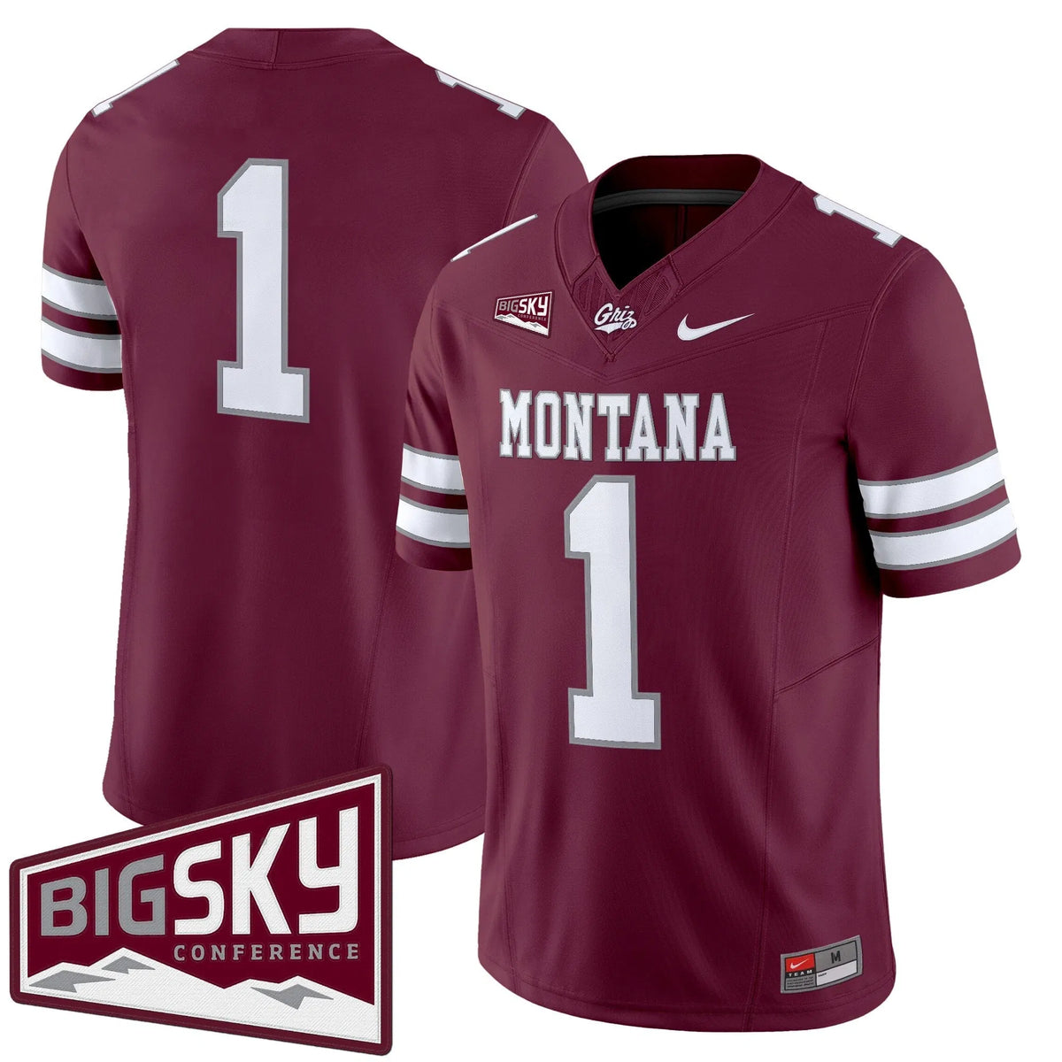 Personalized MG 2026 Vapor Limited Jersey - Maroon / #1 Team Stitched