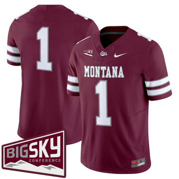 Personalized MG 2026 Vapor Limited Jersey - Maroon / #1 Team Stitched