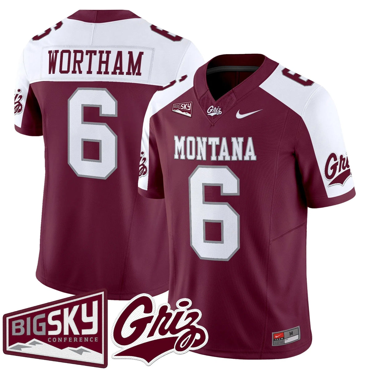 Personalized MG 2026 Vapor Limited Jersey - Maroon Alternate / Michael Wortham Stitched