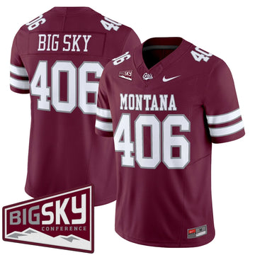 Personalized MG 2026 Vapor Limited Jersey - Maroon / Big Sky 406 Stitched