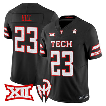 Personalized TTU 'Too Cold' Vapor Limited Jersey - Mahomes Collection - Black / Adam Hill Stitched