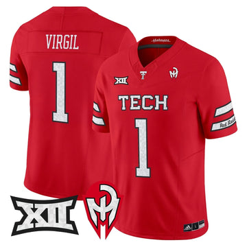 Personalized TTU 'Too Cold' Vapor Limited Jersey - Mahomes Collection - Red / Reggie Virgil Stitched