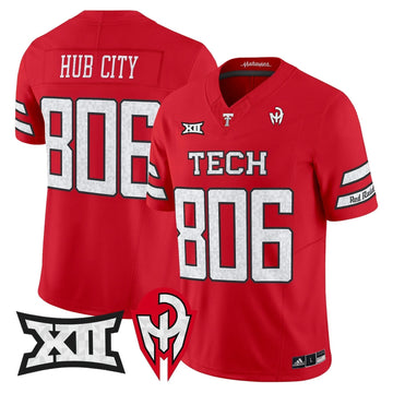 Personalized TTU 'Too Cold' Vapor Limited Jersey - Mahomes Collection - Red / Hub City 806 Stitched
