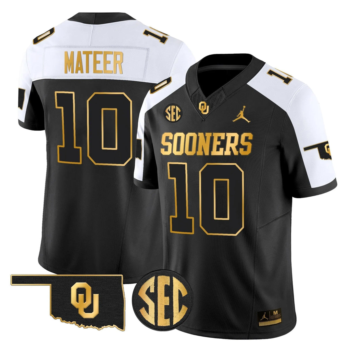 Personalized OU 2026 Gold Vapor Limited Jersey - Stitched - Alternate / John Mateer Stitched