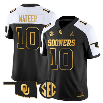 Personalized OU 2026 Gold Vapor Limited Jersey - Stitched - Alternate / John Mateer Stitched