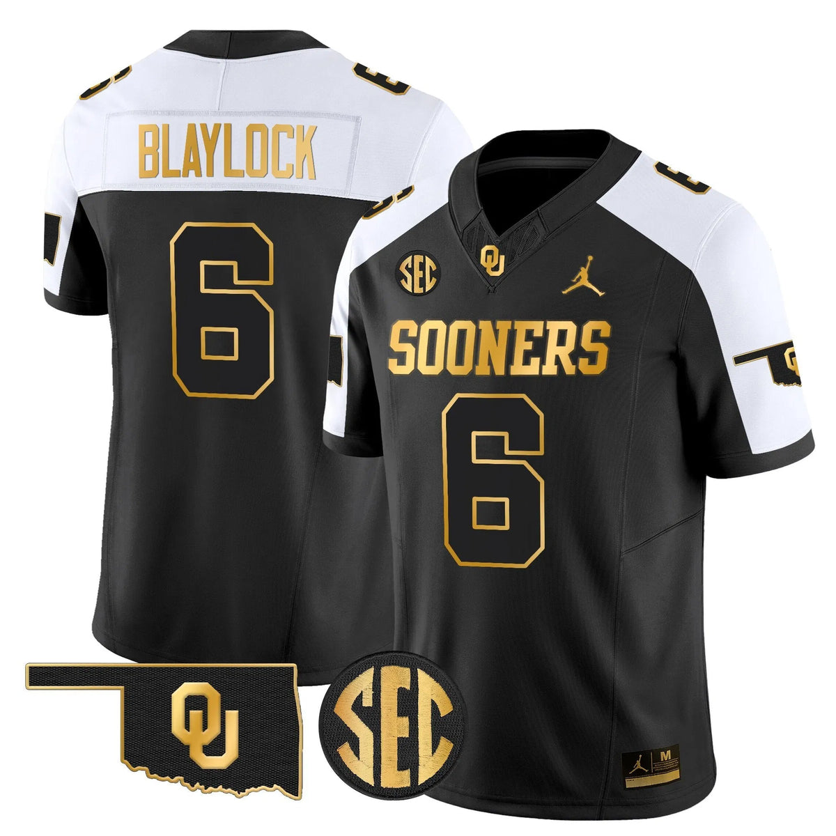 Personalized OU 2026 Gold Vapor Limited Jersey - Stitched - Alternate / Tory Blaylock Stitched